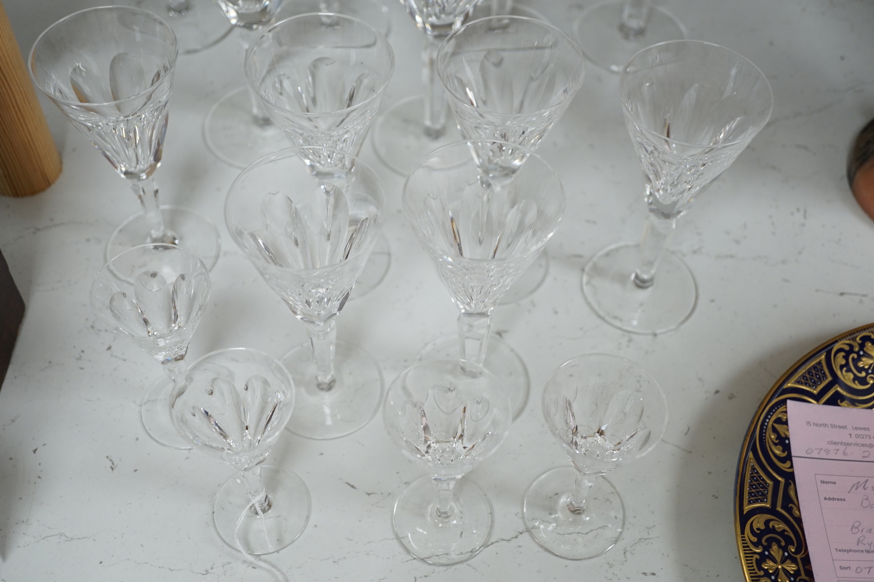 A quantity of Waterford Sheila pattern glasses